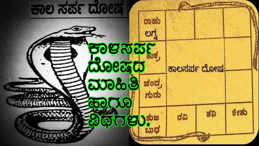 ಕಾಳಸರ್ಪ ದೋಷದ ಮಾಹಿತಿ ಹಾಗೂ ವಿಧಗಳು.
